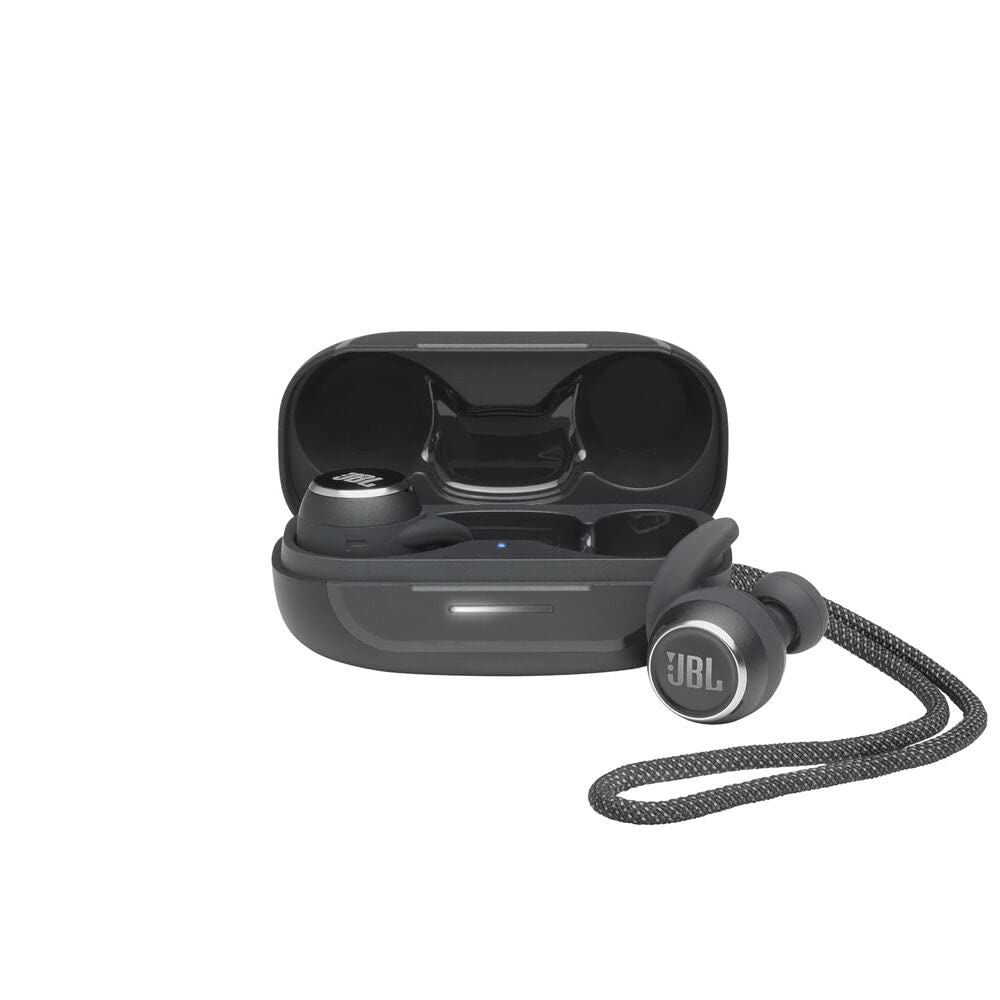JBL Reflect Mini NC TWS Small Waterproof Sports In-Ear Headphones and Charging Case with Bluetooth, Black