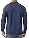 Sailwind Men's Henley Shirts Long Sleeve Button T-Shirt Casual Stylish Cotton Pullover Shirt with Pocket Navy Blue