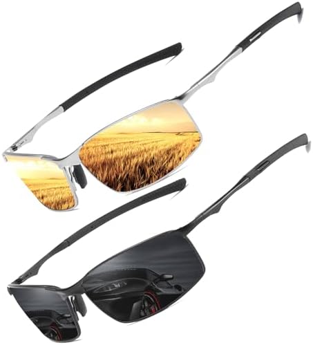 Sunglasses Mens Womens Polarised Sunglasses UV Protection Sunglasses metal frame Ultra Light for Driving Travel Fishing Running Outdoor Eyewear Sun glasses