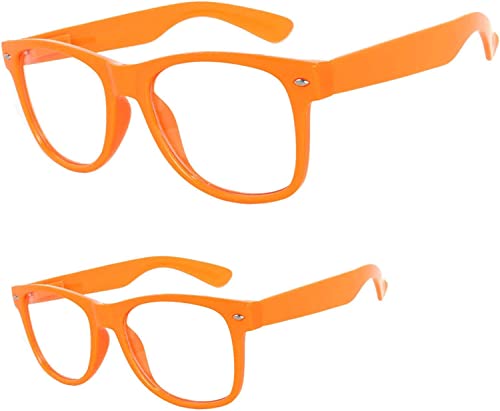 OWL Set of 2 Kids & Adult Size Glasses Clear Lens Matching Mommy & Me, Daddy & Me Non Prescription UV400