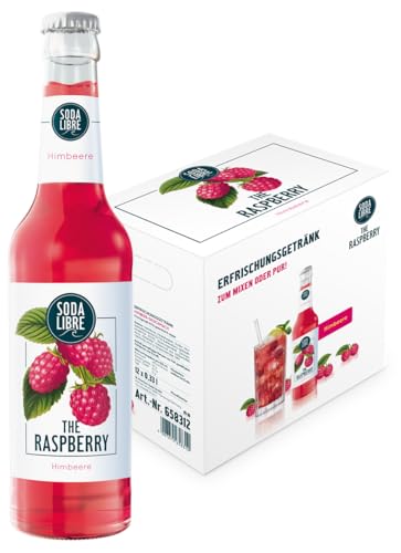 Soda Libre | The Raspberry | Alkoholfreies Erfrischungsgetränk | Himbeere | 10% Fruchtgehalt | Perfekt als Filler mit Rum | 12 x 330ML
