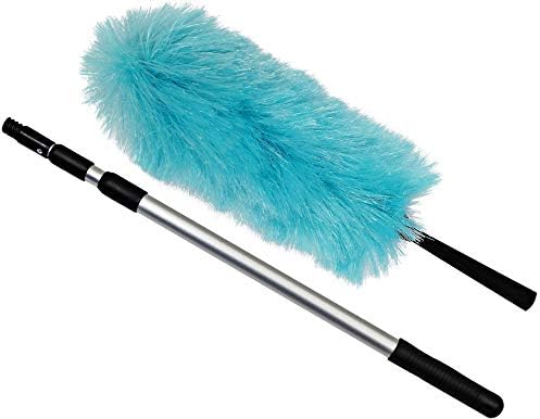 CleanAide Eurow Electrostatic Duster for Cleaning and Dusting with Adjustable 3 Section Extension Pole
