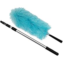 CleanAide Electrostatic Dusting Wand with 3-Section Extendable Pole, Reaches Up to 72 Inches, Lightweight & Non-Scratch for Home & Office Cleaning