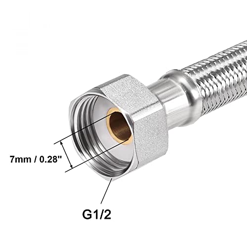 Manguera anticaídas Sourcingmap conector de grifo 1/2 sin fugas 3