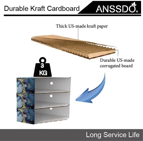 Miniatura 4 de Paquete de 6 soportes de cartón para revistas, organizador de archivos de revistas, organizador de archivos de revistas, caja de almacenamiento de