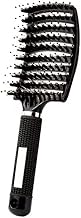 Magic Hair Brush - Instant Detangling - Boar Bristles & Nylon - Anti-Breakage & Anti-Static - For Curly, Smooth, Thick or Thin Hair - Men, Women, Kids