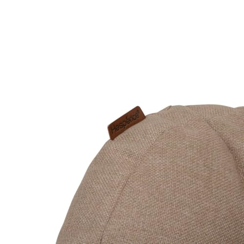 HESPERIDE – Fauteuil Œuf à Bascule Paopao Argile et Beige – Acier Époxy Anti‑Rouille – Coussin Capitonné Ultra Moelleux – Extérieur Jardin Terrasse – 96x109x83 cm – vue 4