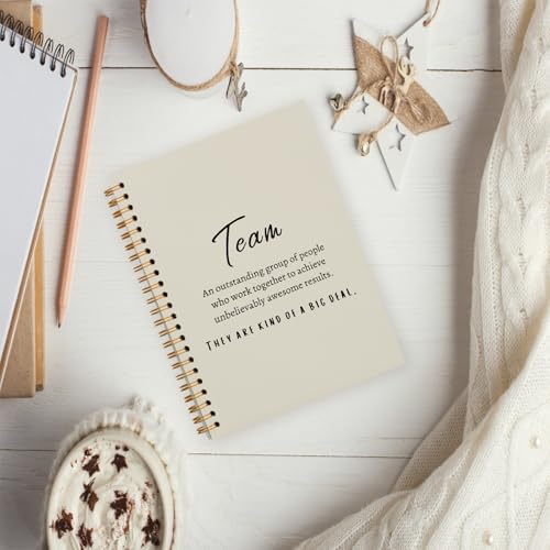 Cadeaux de reconnaissance d'équipe hold fizz carnet de notes beige - 2