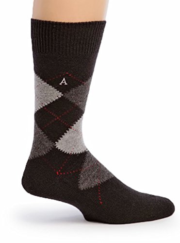 WARRIOR ALPACA SOCKS - Premium Baby Alpaca Wool Dress Socks For Men and Women(Black Argyle Large)3
