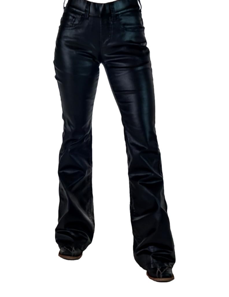 Cowgirl Tuff Western Pants Womens Flirt Flare S Long Black JFLIRT