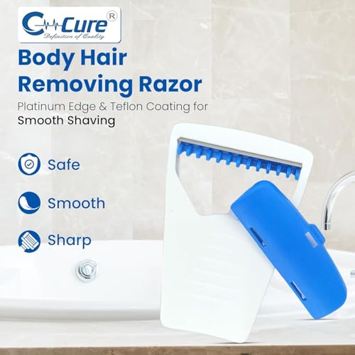 Image of Disposable Razors for Women & Men Pack of 3 - Skin Blade Facial Razor, Bikini & Body Hair Removal | Stainless Steel Single Blade, Sensitive Skin Friendly, ISO & CE Approved, Travel Friendly
