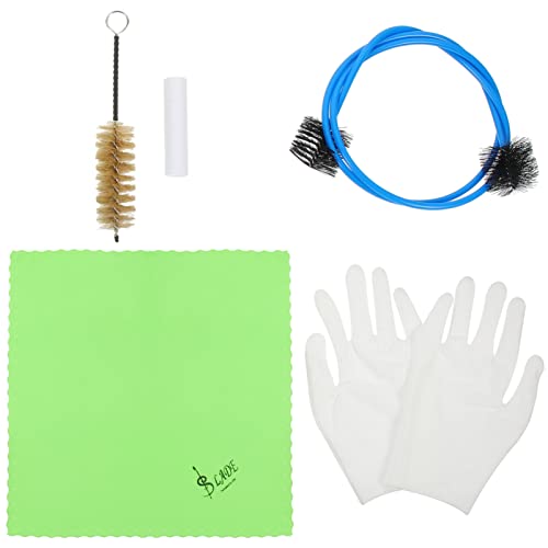 Supvox Cleaning Gloves Cleaning Kit 1 Set Of Universal Brass-Wind Instrument Cleaning Tool Complete Practical Trumpet Cleaning Set Trumpet Cleaning Kit Trumpet Cleaning Kit #TOP7