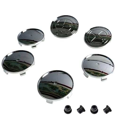 Auto Emblem Set Carbon Fiber Black & White 7-Piece