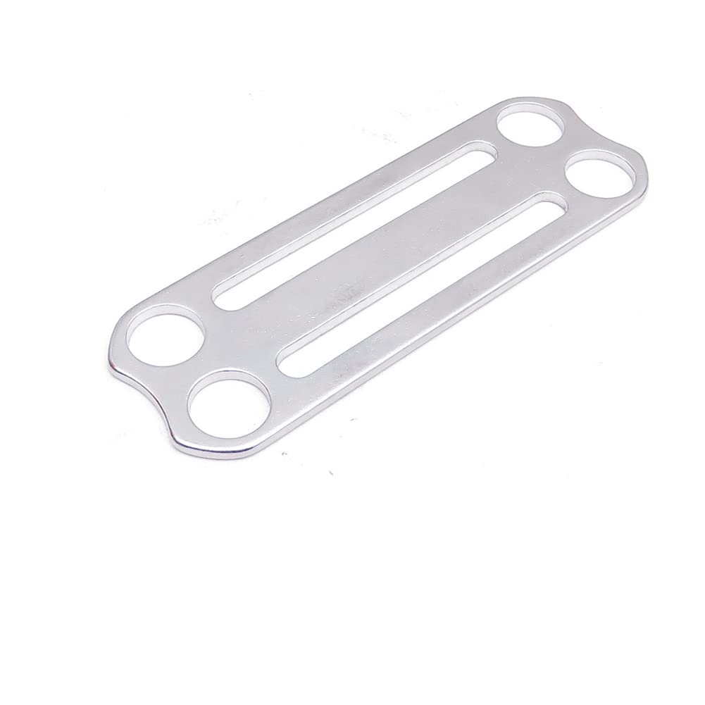 Jkjhbhged Scuba Diving Sidemount Tri-Glide Belt BCD Fixing Buckle Rope Retainer Fixing Buckle, silver