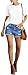 Women's Casual Mid Rise Denim Shorts Stretch Ripped Raw Hem Jean Shorts (XXL, D)