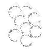 NULYLU 8個ギター用サウンドホールロゼット 自粘式装飾ステッカー 創造的パターン 簡単貼付け クラシック フォークギター対応