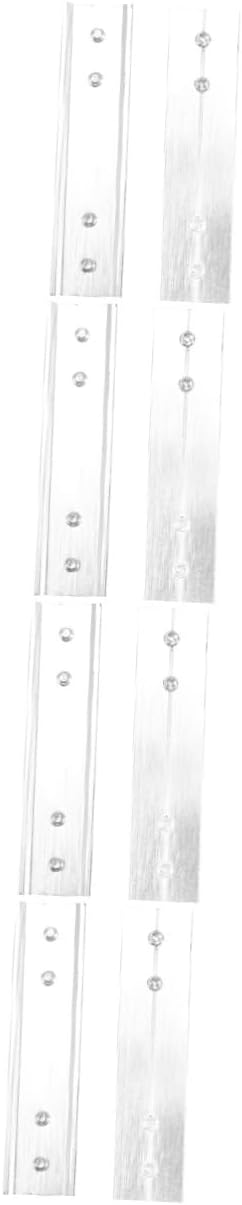 GLEAVI 4sets Ceiling Track Connectors for Curtain Rail Joints Ceiling Track Joint for Electric Curtains Stylish Functional Drapery Accessories 2pcs*4