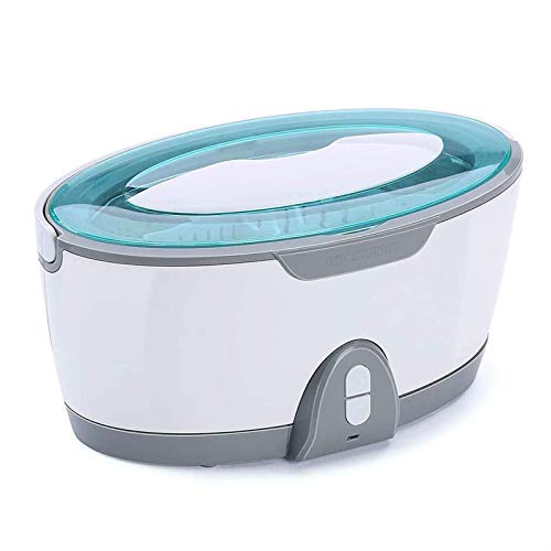 DJDLLZY Ultraschallreiniger Schmuckreiniger Ultralonic-Bad mit Reinigungskorb, 450 Milliliter, Edelstahltank Digital Timer für Schmuck Ringe Uhren Zahnersatzbrille Metallmünzen Diskette Cover
