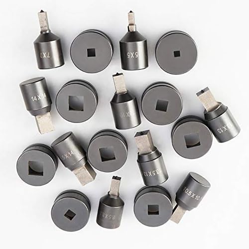 1Pcs Hydraulic Square Hole Punch Die for CH-70 Hydraulic Punching Machine (10.5 * 10.5mm)