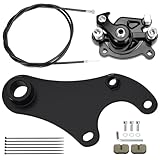 CILOYU Mini Bike Rear Brake Caliper Bracket Kit + Mini Bike Brake Cable Assembly Replacement for Monster Moto 80cc Parts Mega Moto MMB80 MMB105 105cc 2.5hp 3.5hp Powersports Accessories