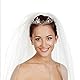 Minkissy große barocke Krone, bunte Strass Kristall Runde Krone Vintage Bronze Legierung Tiara für Hochzeitsfeier Cosplay Geburtstag