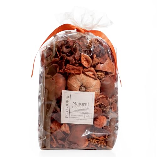 Fragrance Potpourri Bag Home Décor | Floral Petals Vase & Bowl Filler Decoration (Pumpkin Orange)