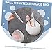 UTHCLO Wall-Mounted Storage Box Organizer Hanging Closet Cable Over Toilet Phone Holder Adhesive Stand Smartphone Storage Bracket Wall Phone Rack Easy Install Space-Saving Home Office