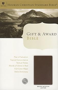 Imitation Leather Holman Christian Standard Bible (HCSB) Gift & Award Bible (Brown, Imitation Leather) Book