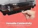Victor VWRP-1600 Lincoln Record Player, 3-Speed Turntable with Bluetooth Connectivity, Vintage Wood Finish, Dual Detached Speakers, Dust Cover, RCA Output, and Aux Input