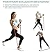 REDESS 11 Pack Exercise Resistance Bands with Handles Exercise Stretch Fitness Home Set Include 5 Stackable Exercise Bands with Carry Bag, Handles, Legs Ankle Straps & Door Anchor