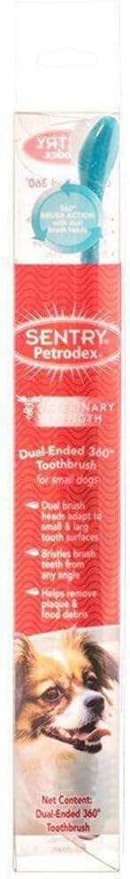 Petrodex Dual Ended 360 Toothbrush for Small Dogs