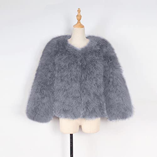 Toddler Girls Faux Fu𝐫 Jacket Open Front Fu𝐫 Cardigan Trendy Shaggy Jacket Kids Girls Furry Coat Thicken Winter 4t3