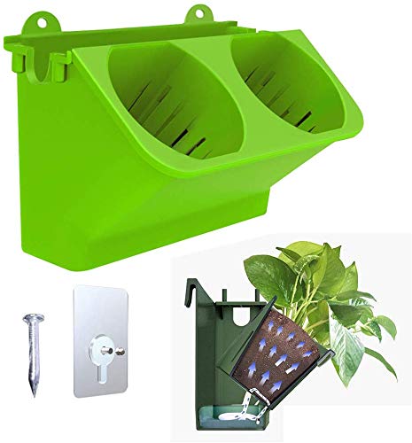 Fioriera Verticale Impilabile in Resina per Dropshipping, Fioriera da Parete Autoirrigante per Fragole e Fiori