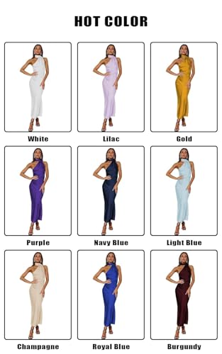 Halter Bridesmaid Dresses 2025 Long for Women Satin Formal Evening Gowns TN3734