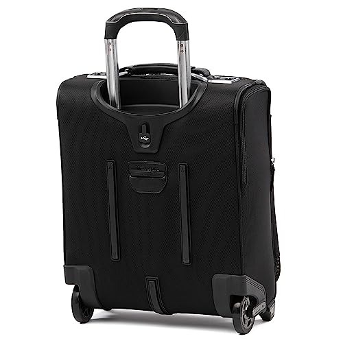 Travelpro Platinum Elite Softside Expandable Carry On Luggage, 2 Wheel Upright Regional Suitcase, Usb Port, Men And Women, Shadow Black, Carry On 16-Inch #TOP5