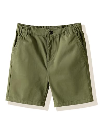 Image of Amazon Brand - Symbol Boy's Cotton Chino /Cargo Shorts | Elasticated Waistband | Age 6-14 Years