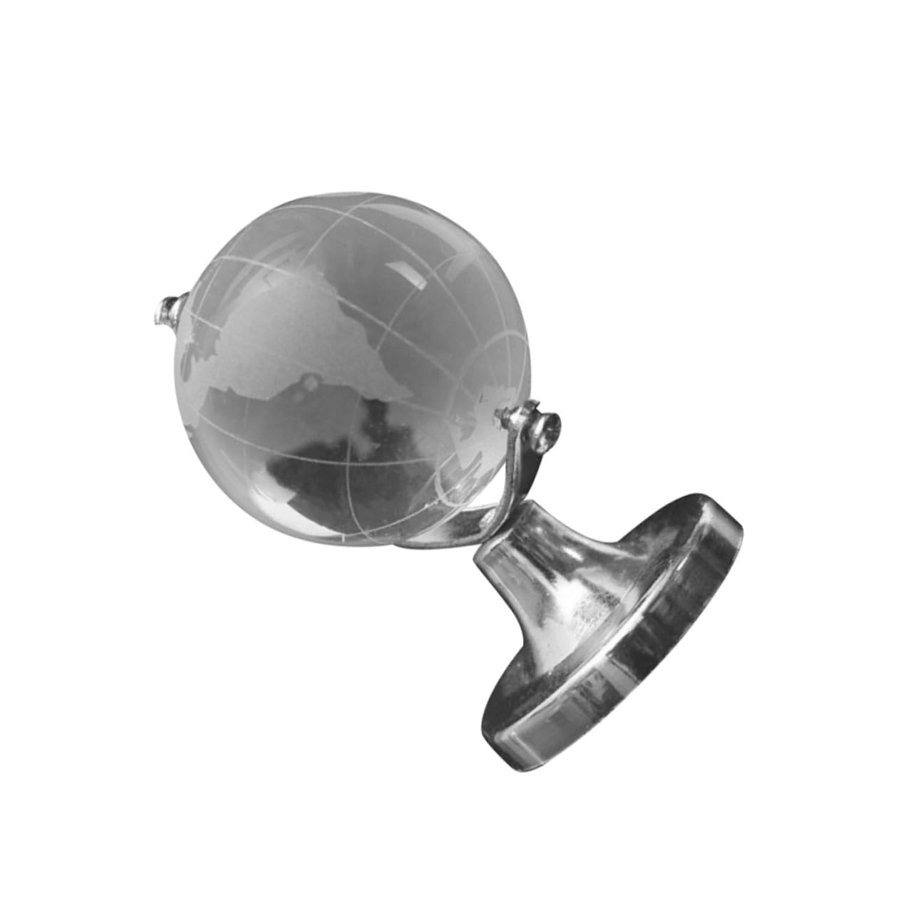 Cabilock 2pcs Crystal Globe Earth Globe World Map Clear World Globe Chic Geographic Desk Globe Mini Globe Geography Globe Adornment Glob Ornament Decor Geographic Globe White Crystal