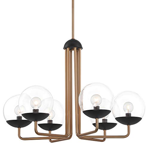 George Kovacs Outer Limits 20" Wide Painted Bronze 6-Light Chandelier #TOP30