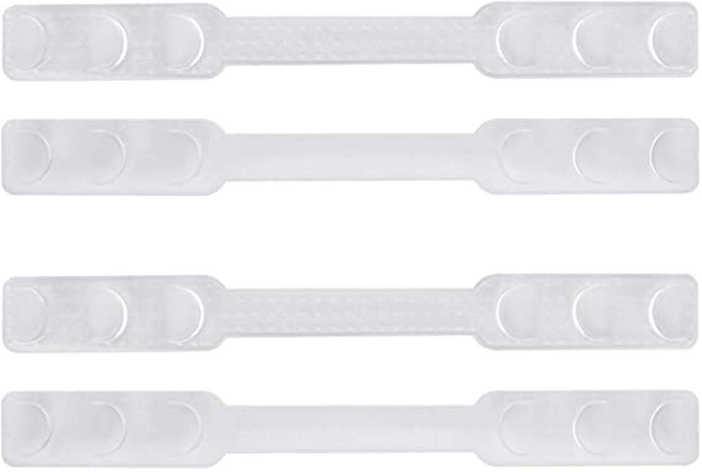 Beibi 4Pcs Mask Extension Strap, Colorful Ear Hook Mask Extender to Release Your Ear and Relieve Pain for Family Members