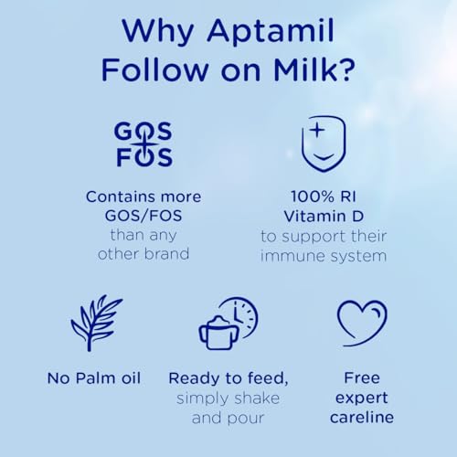 Aptamil 2 Follow On Milk 2 6-12 Months, 4 x 200ml