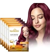 Herbishh Argan Hair Mask - Deep Conditioning & Hydration 25ml x 5 Pouches for Healthier, Nourishe...