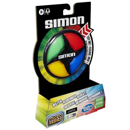 Simon Micro Series Electronic Game for 1 or More Players, Classic Simon Gameplay in a Compact Size, Fun Party Game for Kids Ages 8+ (English & French Version) by Hasbro - Image 3