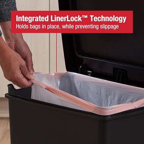 Rubbermaid Premier Series II Step-On Trash Can for Home and Kitchen, with Lid Lock and Slow Close, 12.4 Gallon, Charcoal, for Home/Kitchen/Garage/Apartment/Office by Rubbermaid - Image 3