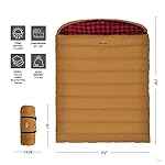 TETON Mammoth, 20 Degree and 0 Degree Sleeping Bags, Double Sleeping Bag, A Warm Bag the Whole Family can Enjoy. Great Sleeping Bag for Camping, Hunting and Base Camp. Compression Sack Included - Image 3