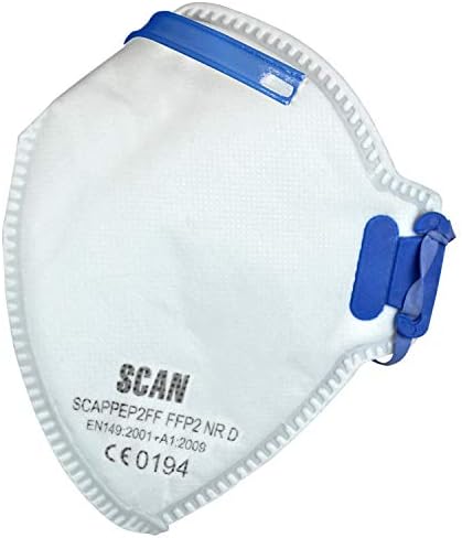 Scan SCAPPEP2FF FFP2 Fold Flat Disposable Masks Pack of 3