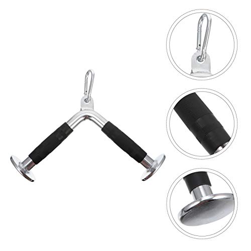 BESPORTBLE, barra reta rotativa em forma de V, barra de puxar bíceps tipo 