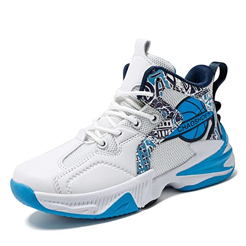 Ucilxi Fashion Anti-Slip wear-Resistant Sports Basketball Shoes Blue