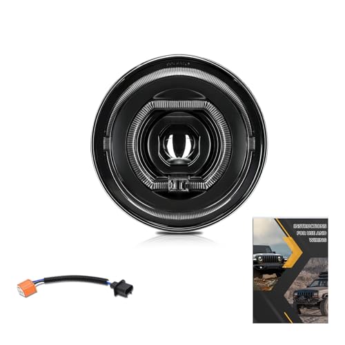 Phare LED 7 pouces de moto H4 pour supprimer les zones d'ombre la nuit
