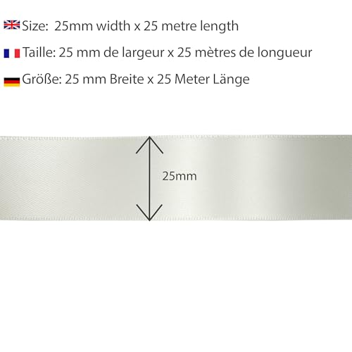 Les Petits Rubans Polyester Ribbon, Double Sided Satin Ribbon 100% Polyester for Weddings Gift Wrapping, Floral Arrangements - Image 3
