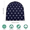 Qjjinxior Knit Hat,Nautical Themed Simple Anchors Beanie Hat, Beanie Cap for Running Cycling Outdoor Sports #1